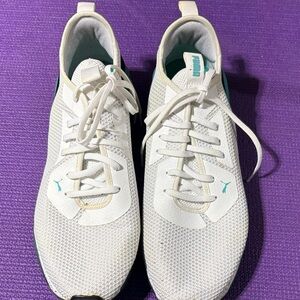 Puma Women's White and Teal Athletic Shoes